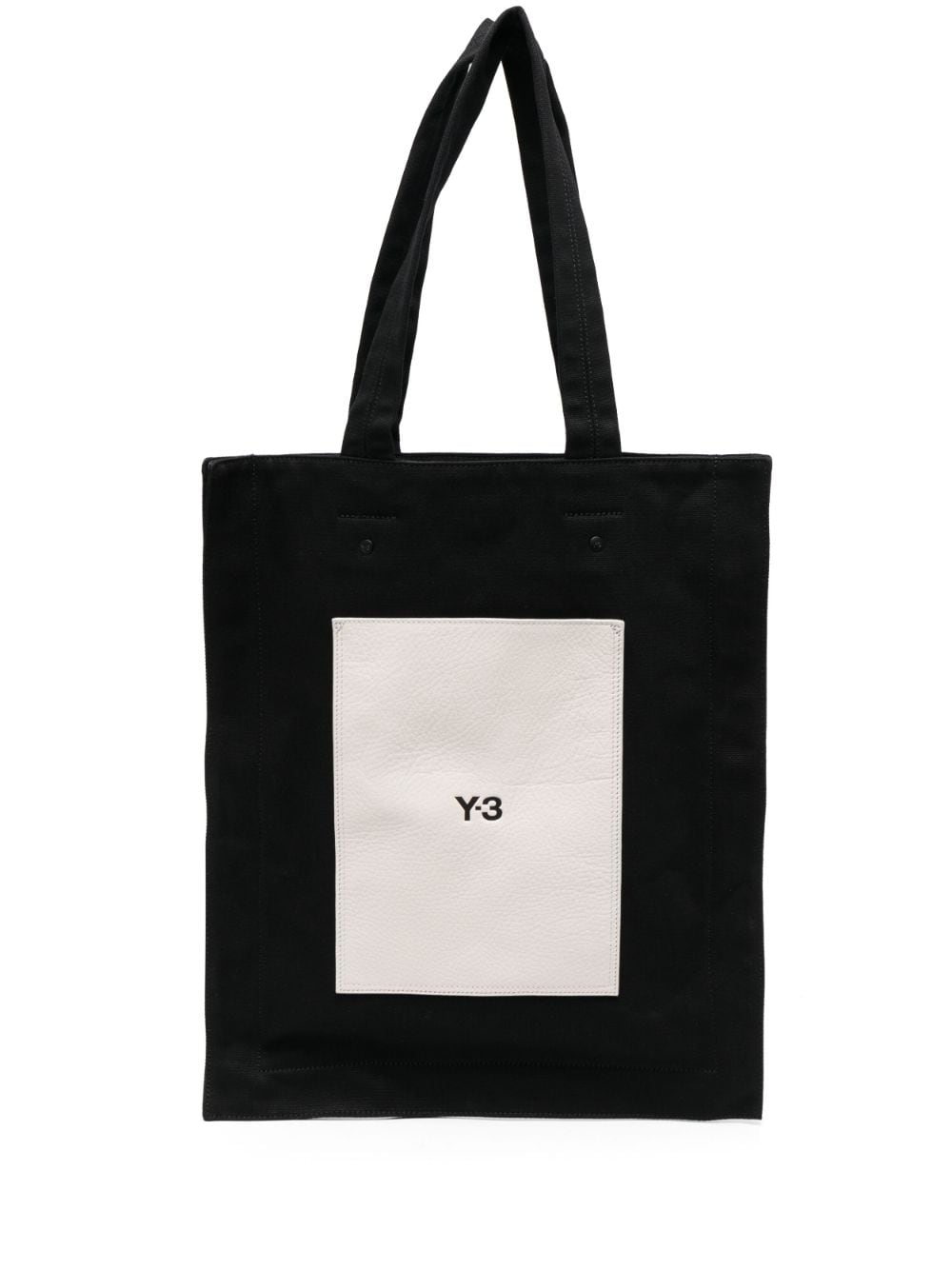 Y-3 Lux logo-print tote bag - Black von Y-3