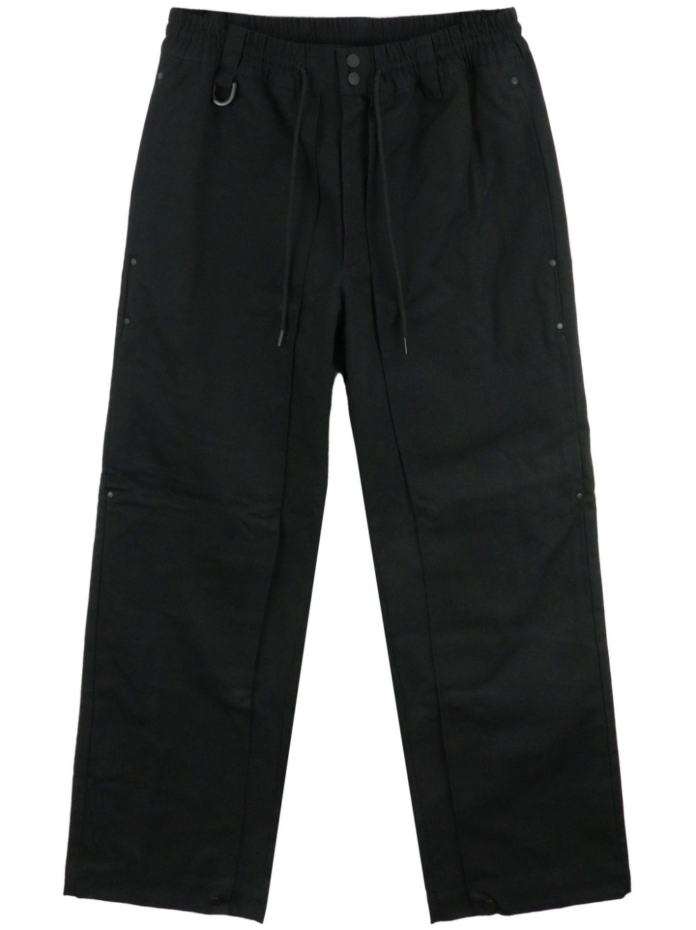Y-3 cotton straight-leg trousers - Black von Y-3