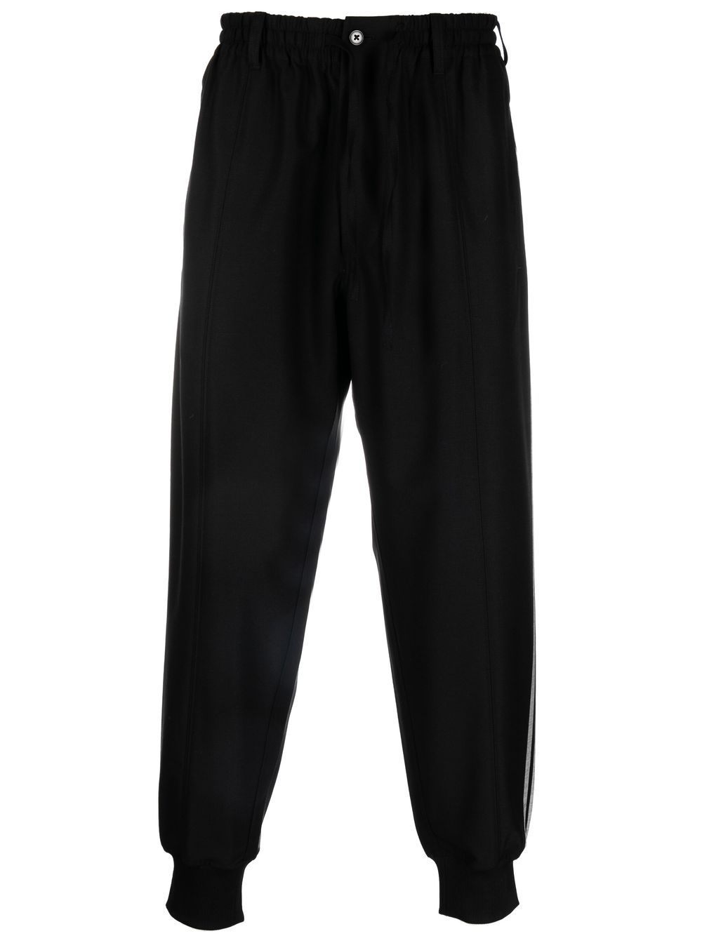 Y-3 drawstring tapered track pants - Black von Y-3