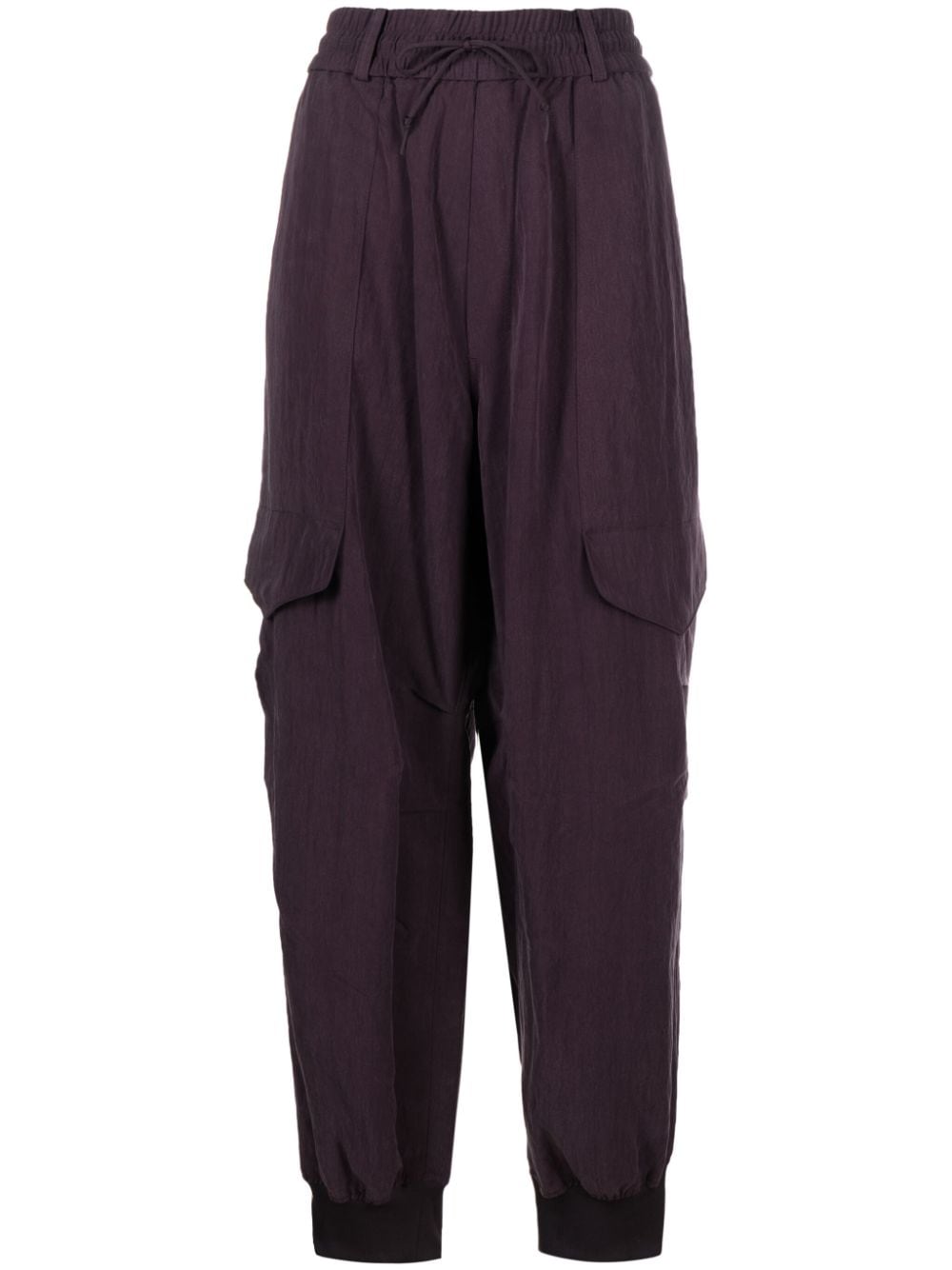 Y-3 high-waisted cargo track-pants - Purple von Y-3