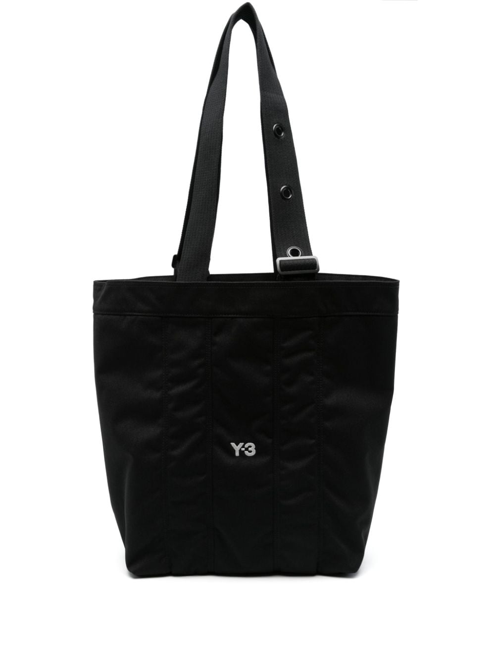 Y-3 logo-embroidered tote bag - Black von Y-3