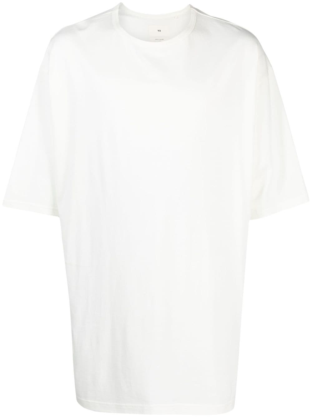 Y-3 logo-patch cotton T-shirt - White von Y-3