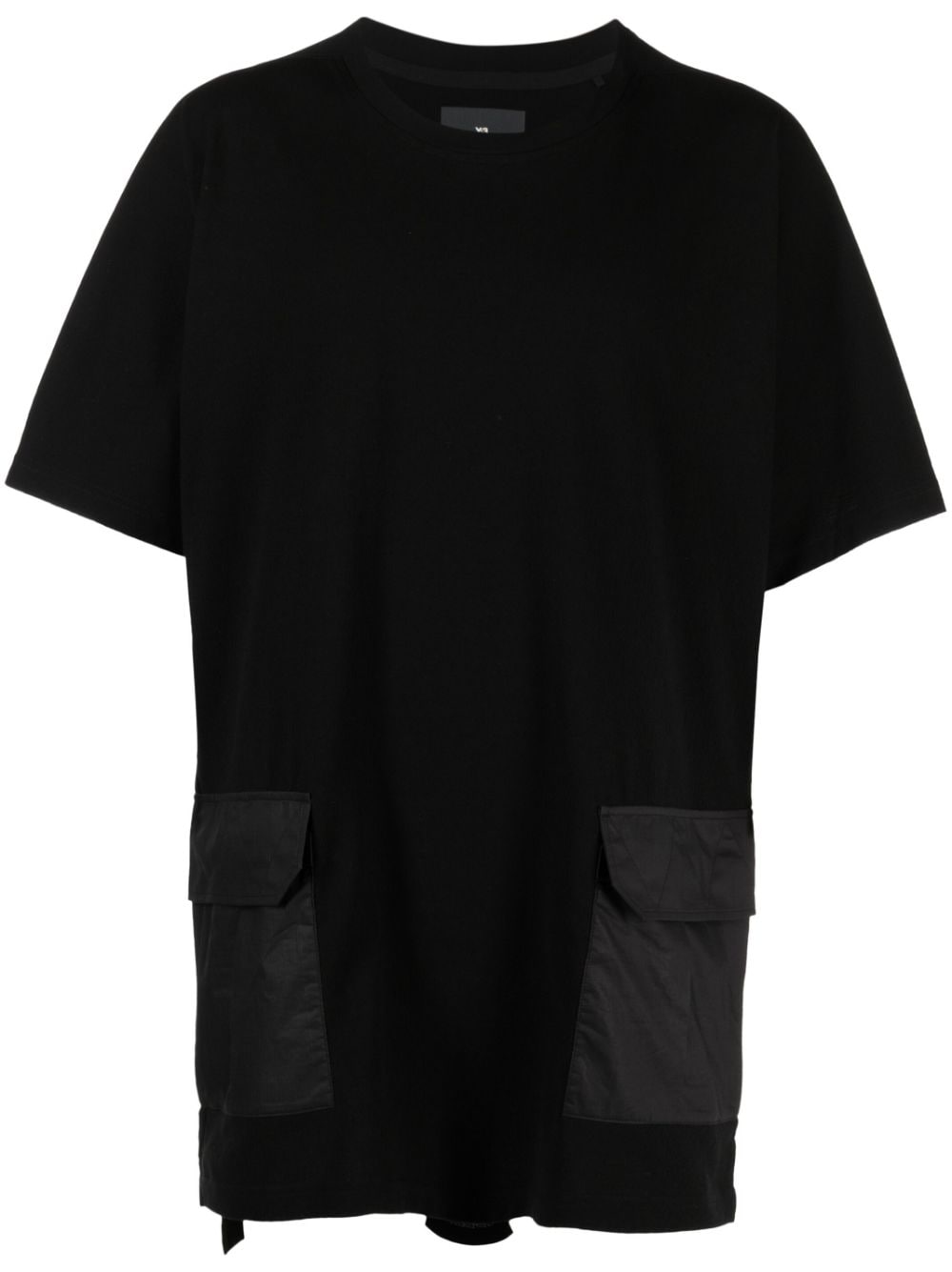 Y-3 logo-patch short-sleeve T-shirt - Black von Y-3