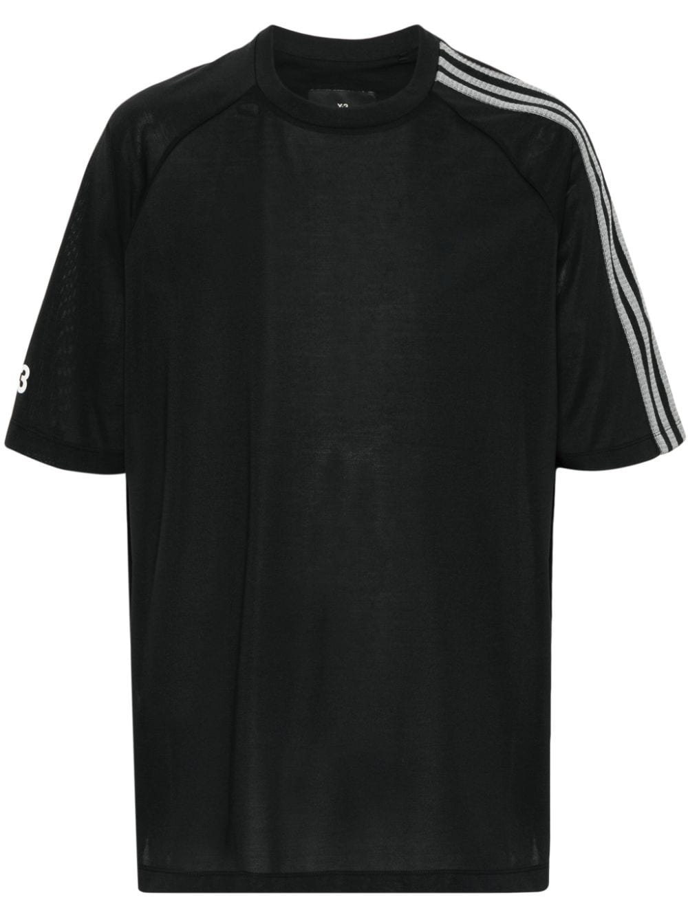 Y-3 logo-print T-shirt - Black von Y-3