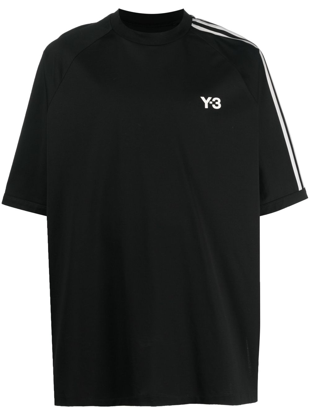 Y-3 logo-print cotton T-shirt - Black von Y-3