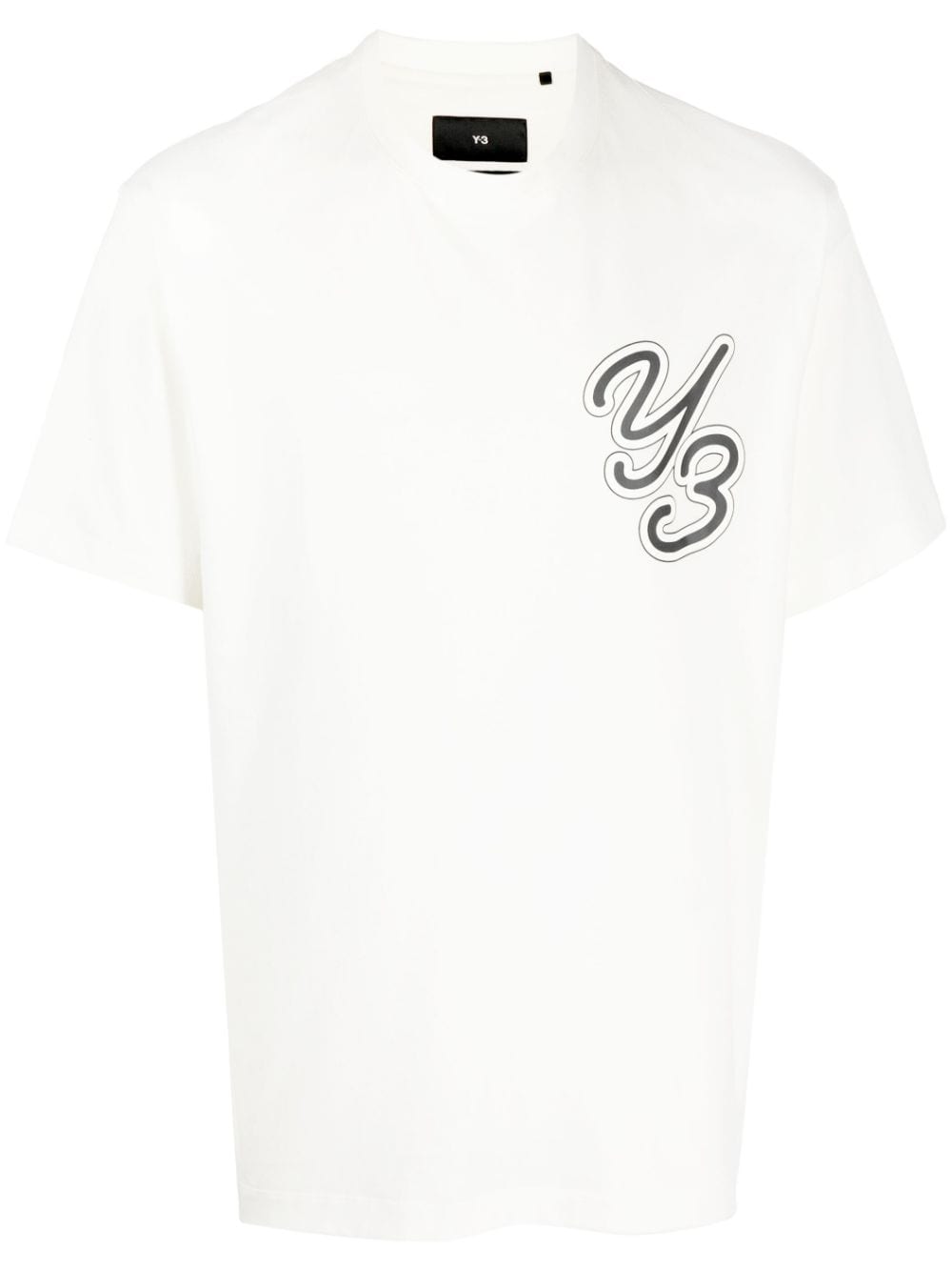 Y-3 logo-print cotton T-shirt - White von Y-3