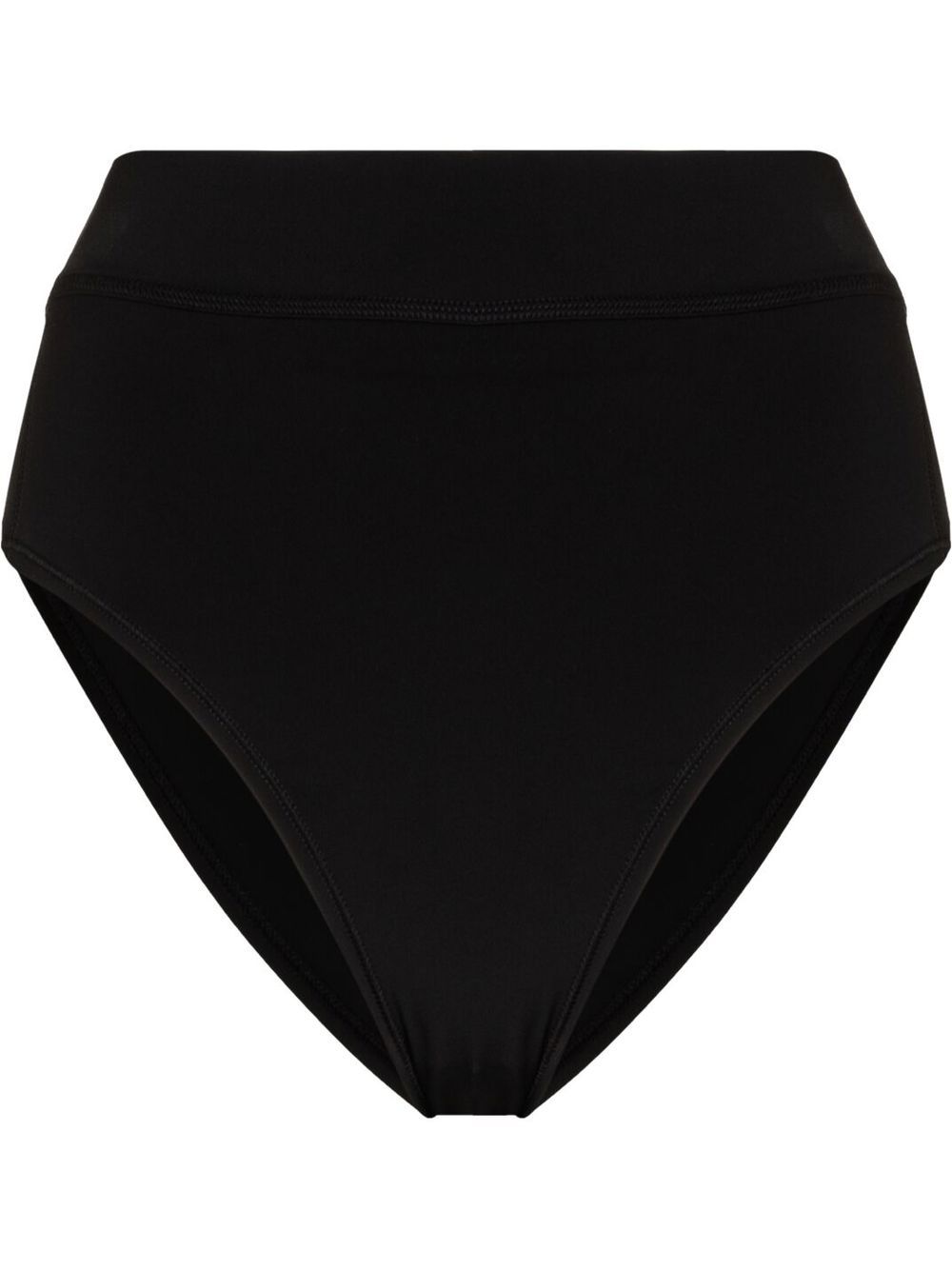 Y-3 logo-print high-rise bikini bottoms - Black von Y-3