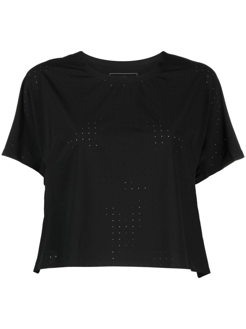 Y-3 logo-print performance T-shirt - Black von Y-3