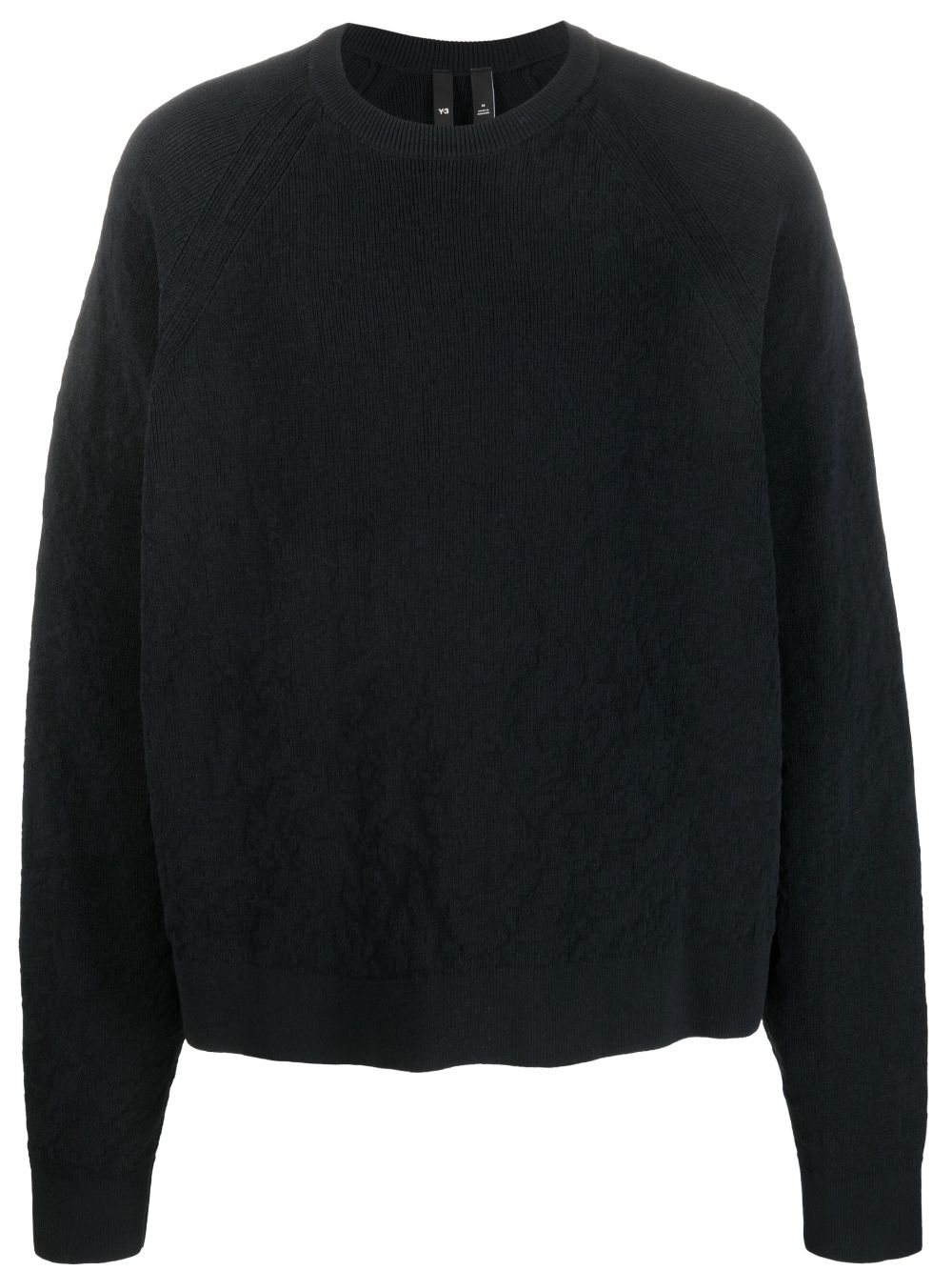 Y-3 organic-cotton-blend plain sweatshirt - Black von Y-3