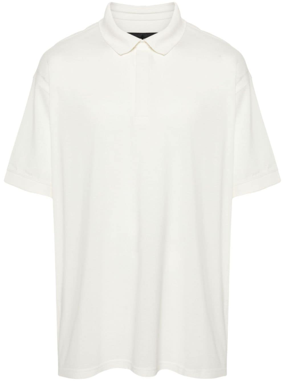 Y-3 piqué cotton polo shirt - White von Y-3