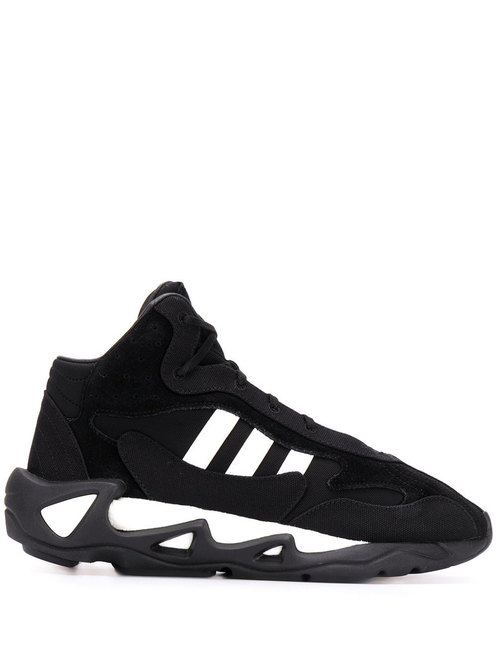 Y-3 side stripe sneakers - Black von Y-3