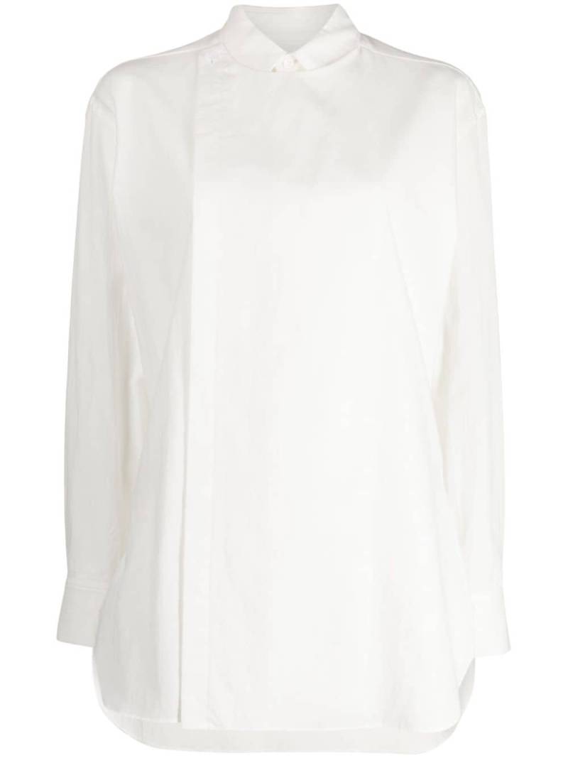 Y's classic-collar cotton blend shirt - White von Y's