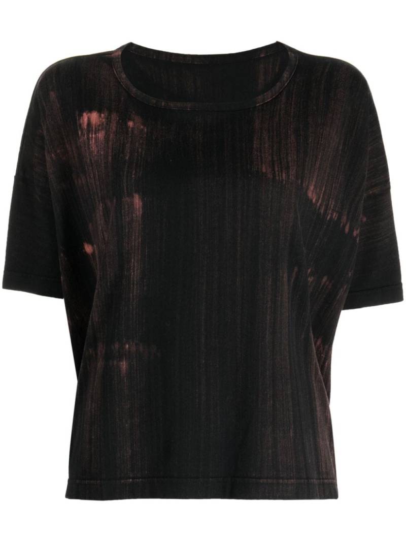 Y's graphic-print cotton T-shirt - Black von Y's