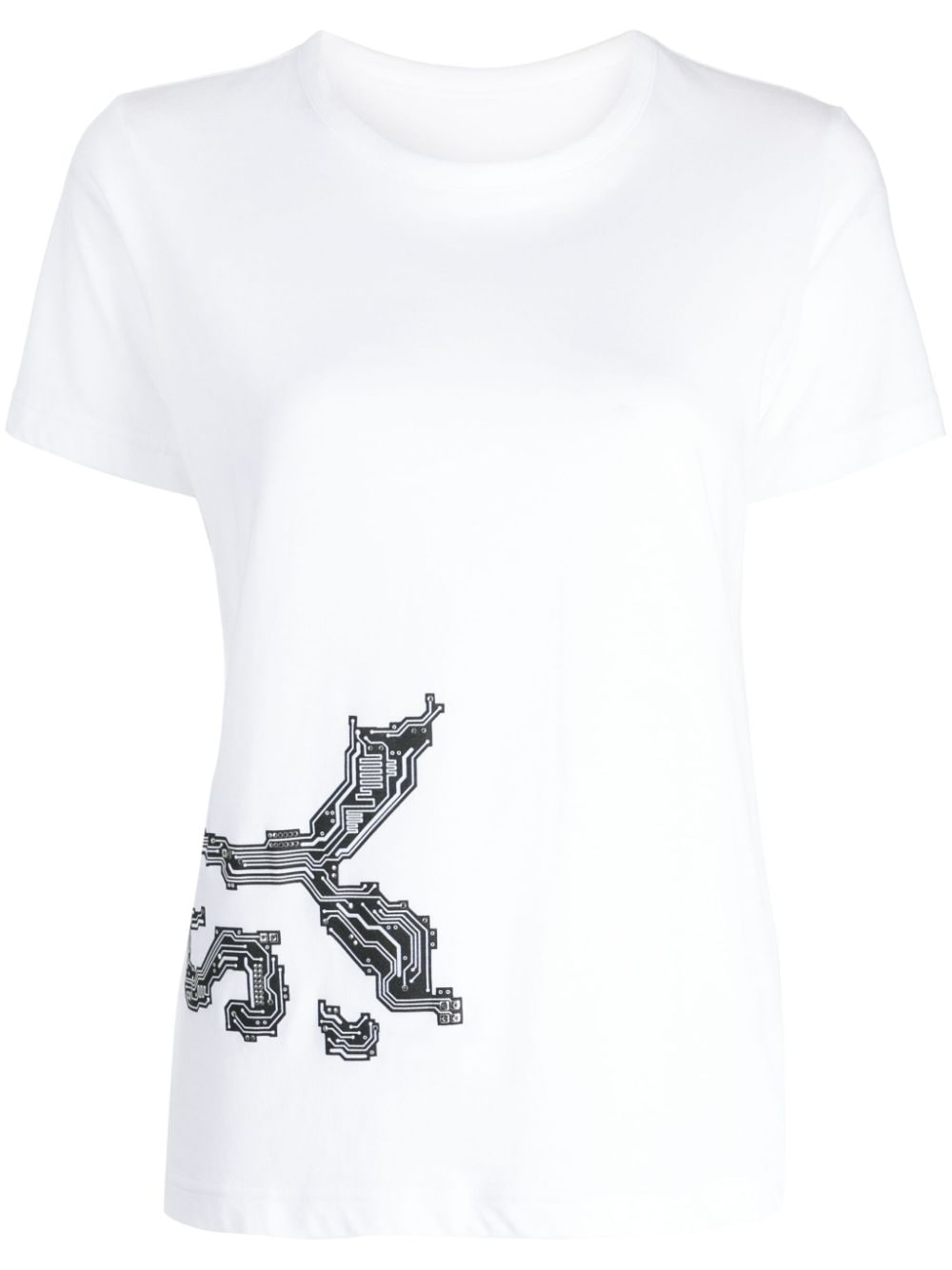 Y's graphic-print cotton T-shirt - White von Y's