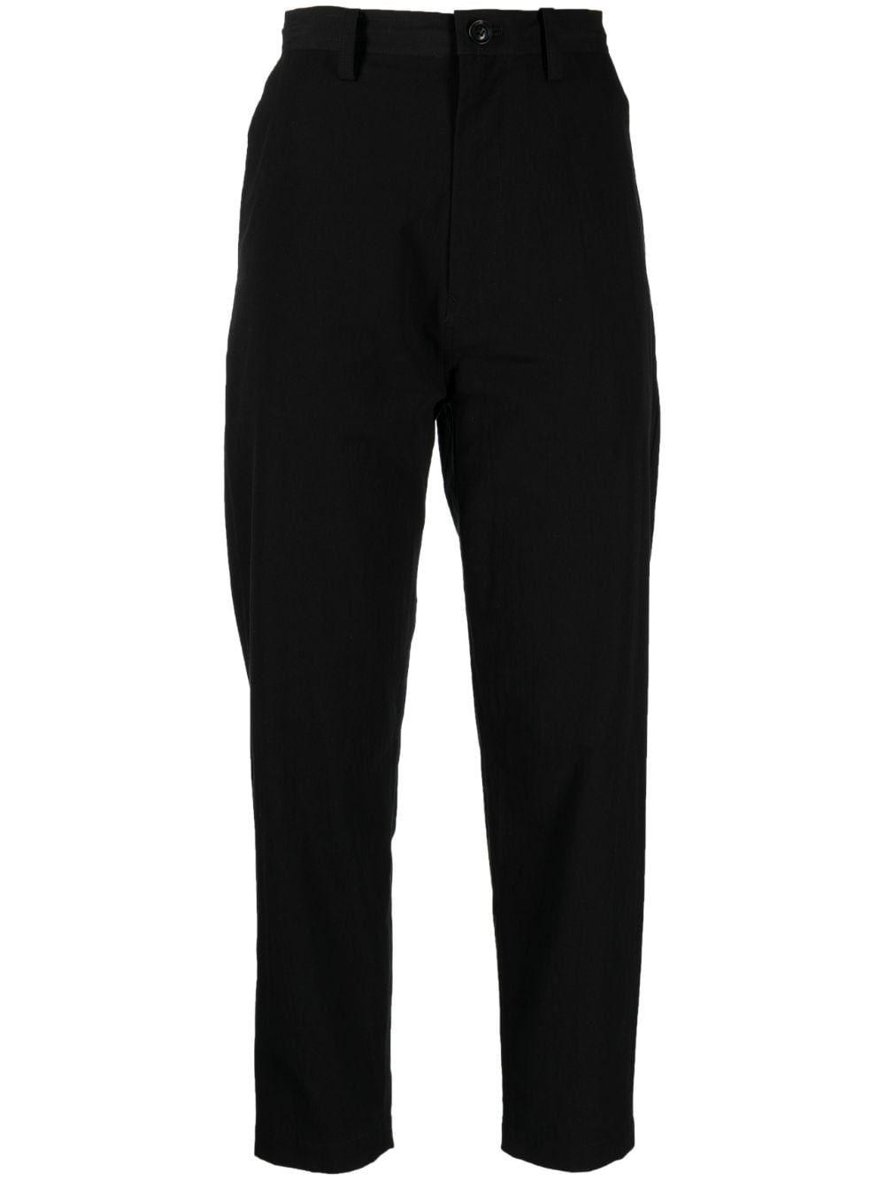 Y's high-waisted cropped trousers - Black von Y's