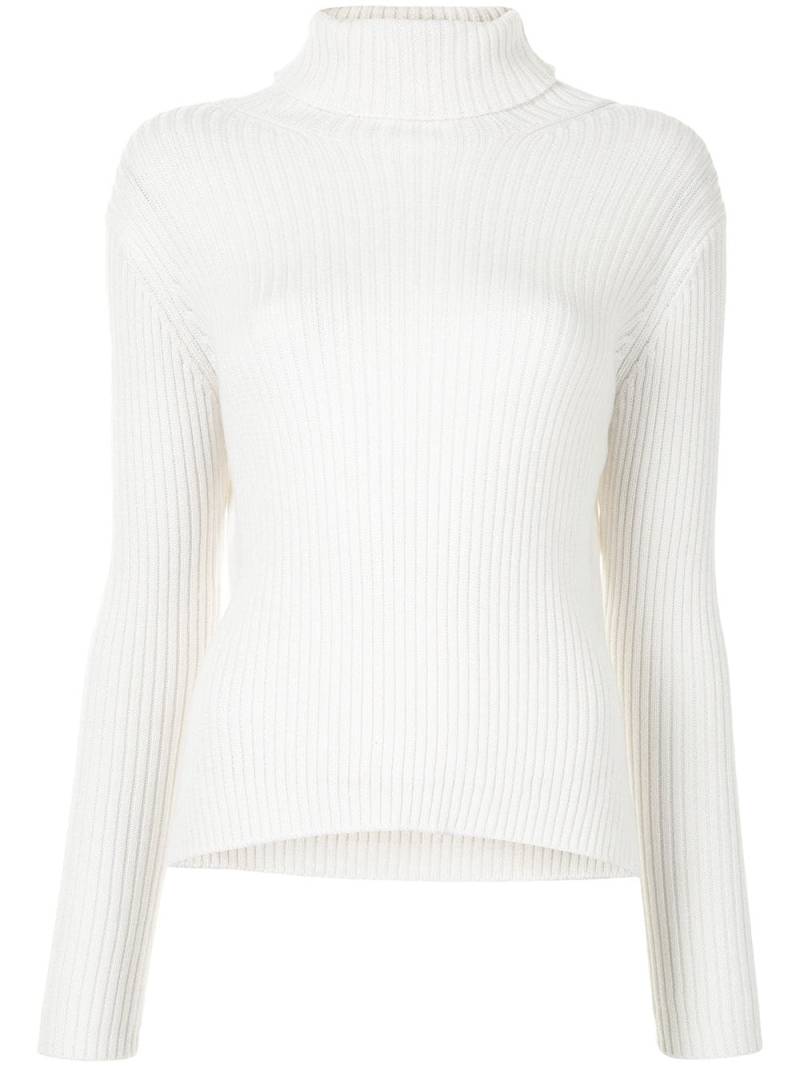 Y's roll-neck ribbed-knit jumper - White von Y's