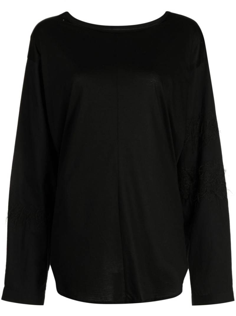 Y's round-neck lyocell-blend sweatshirt - Black von Y's