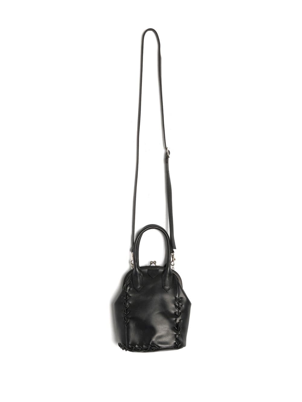 Y's woven leather mini bag - Black von Y's