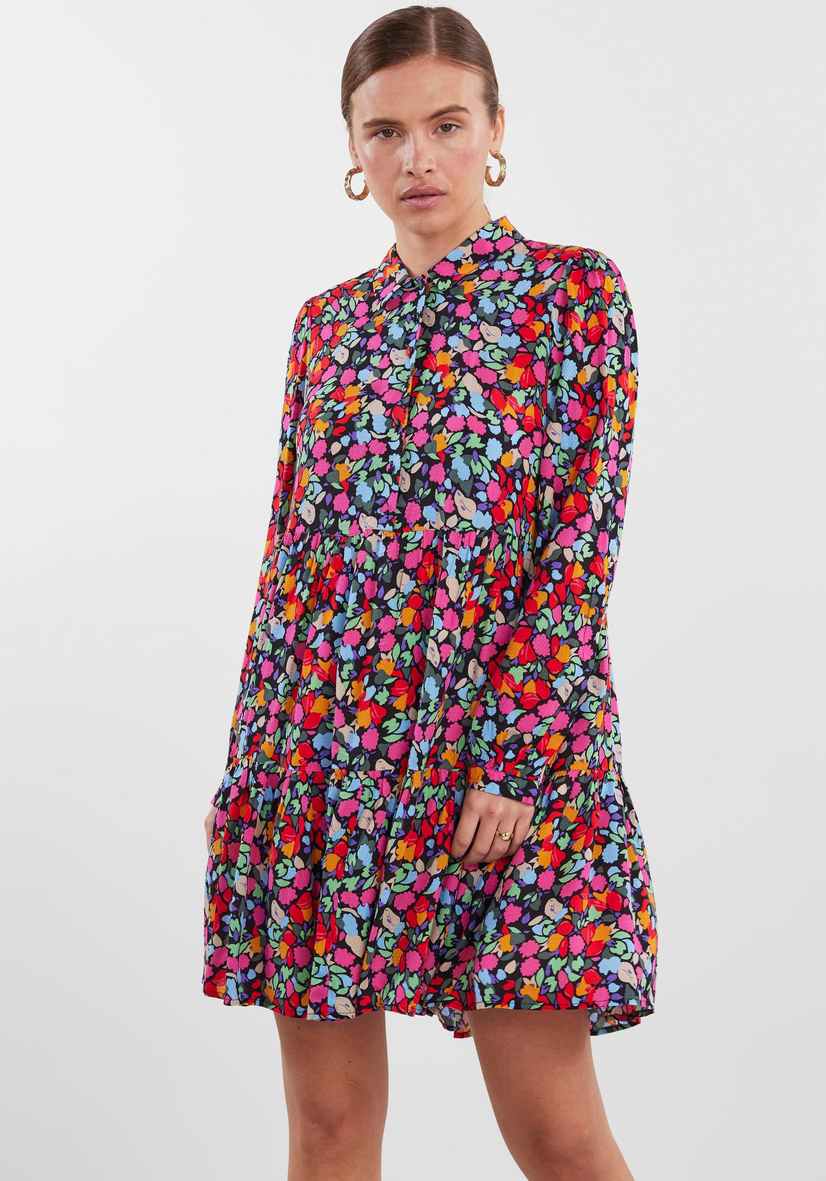 Y.A.S Hemdblusenkleid »YASALIRA LS SHIRT DRESS S. NOOS«, mit Volant von Y.A.S