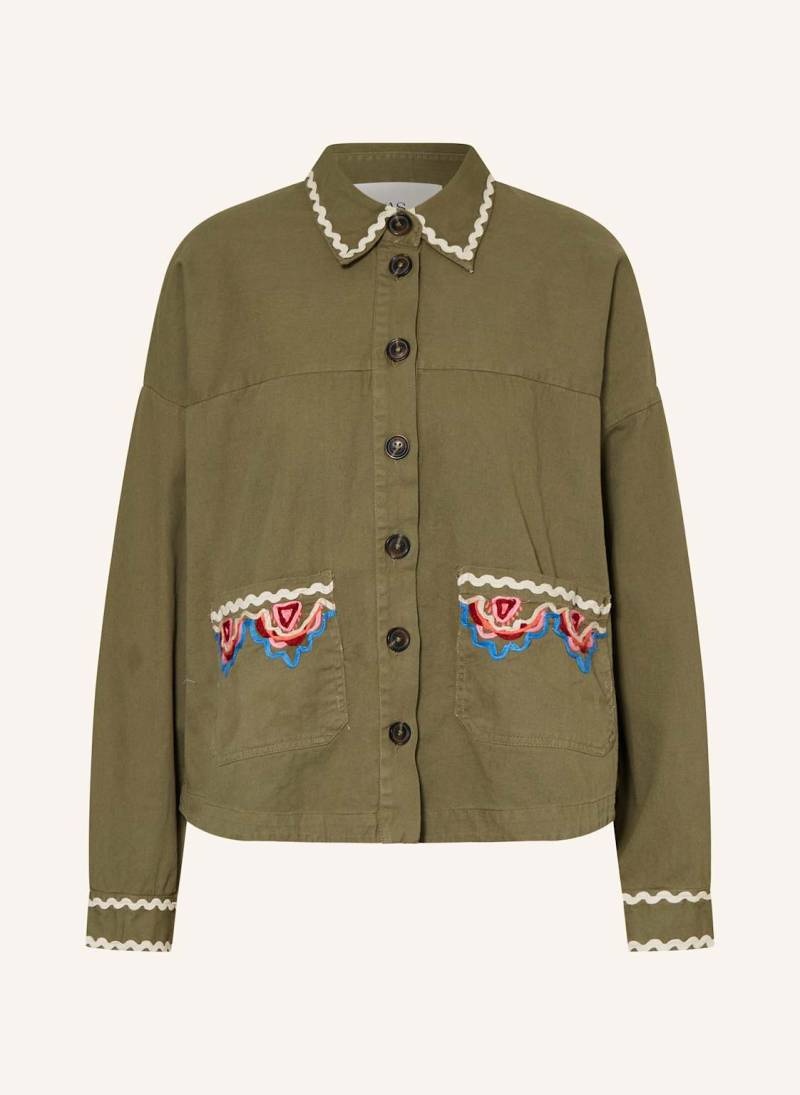 Y.A.S. Jacke Mit Pailletten Und Schmucksteinen gruen von Y.A.S.