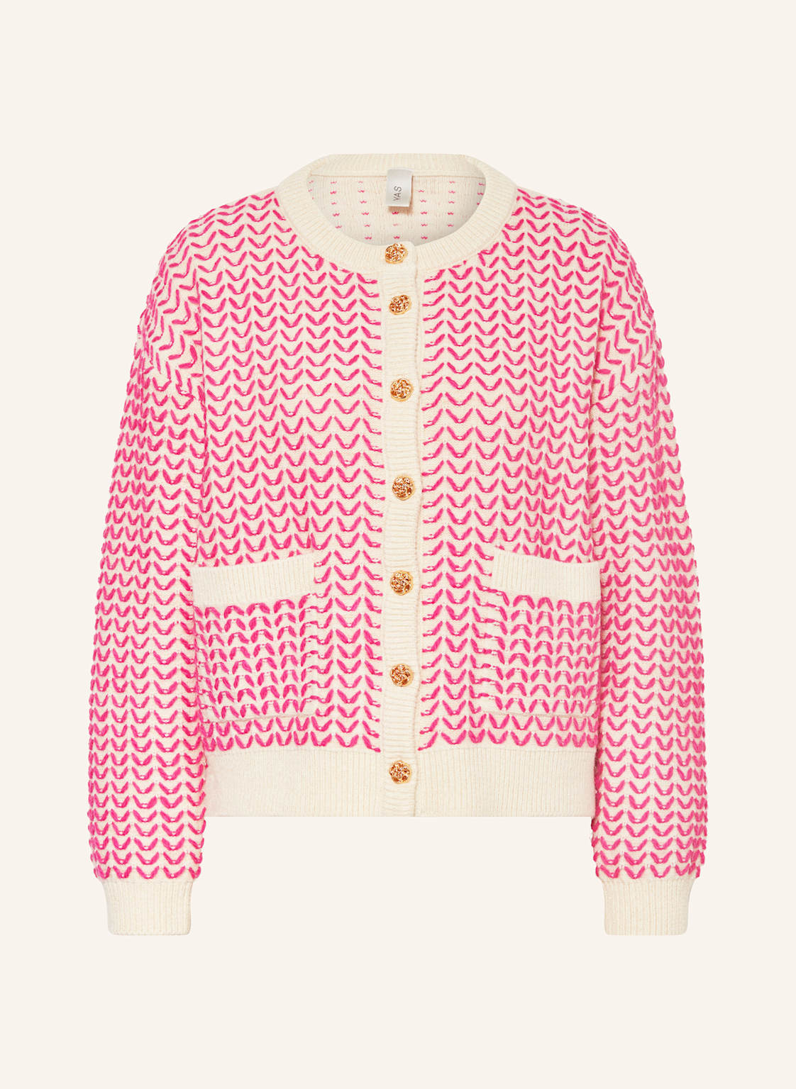 Y.A.S. Strickjacke Mit Glitzergarn pink Y.A.S. Strickjacke Mit Glitzergarn pink von Y.A.S.