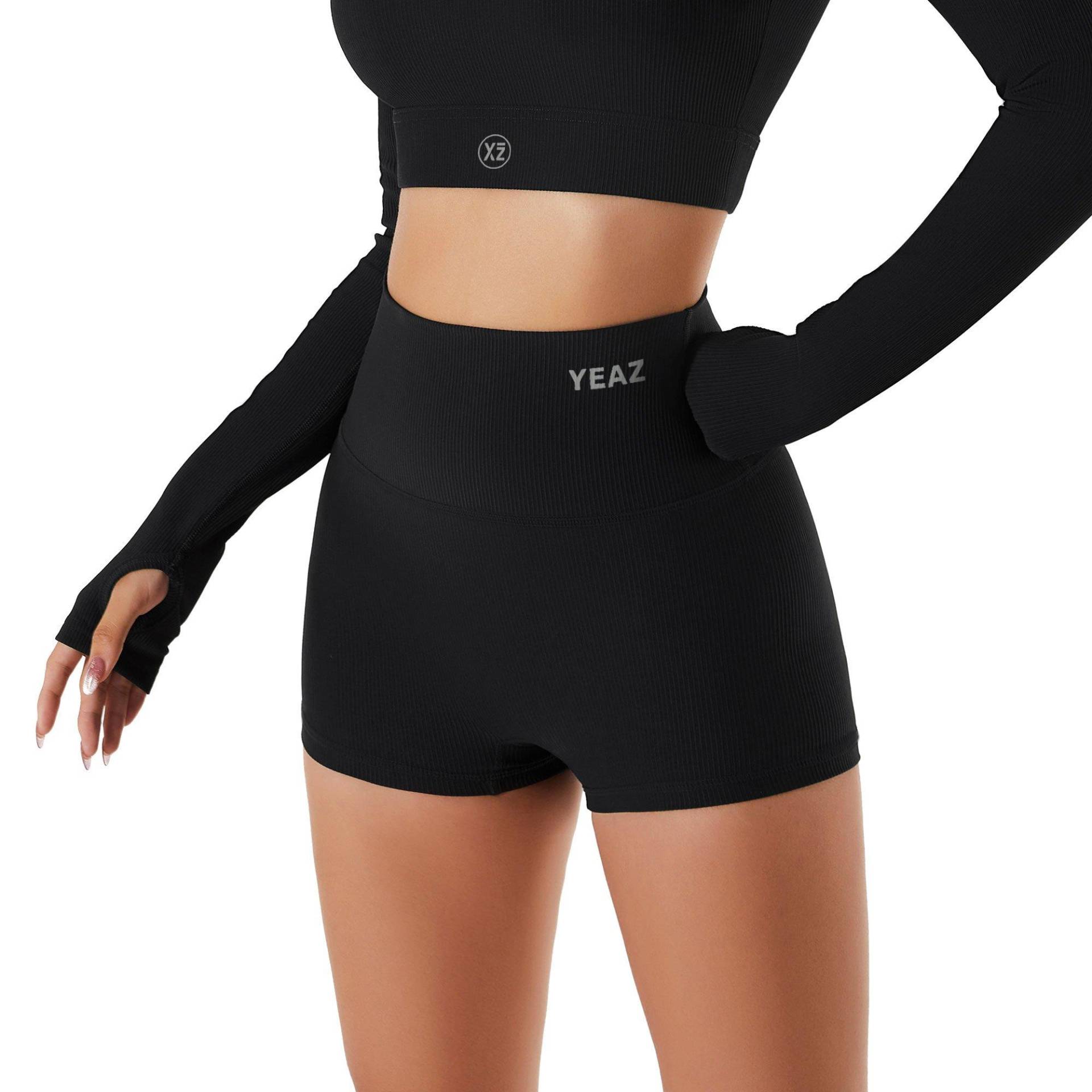 Club Level Shape Shorts - Black Magic Damen Schwarz XL von YEAZ