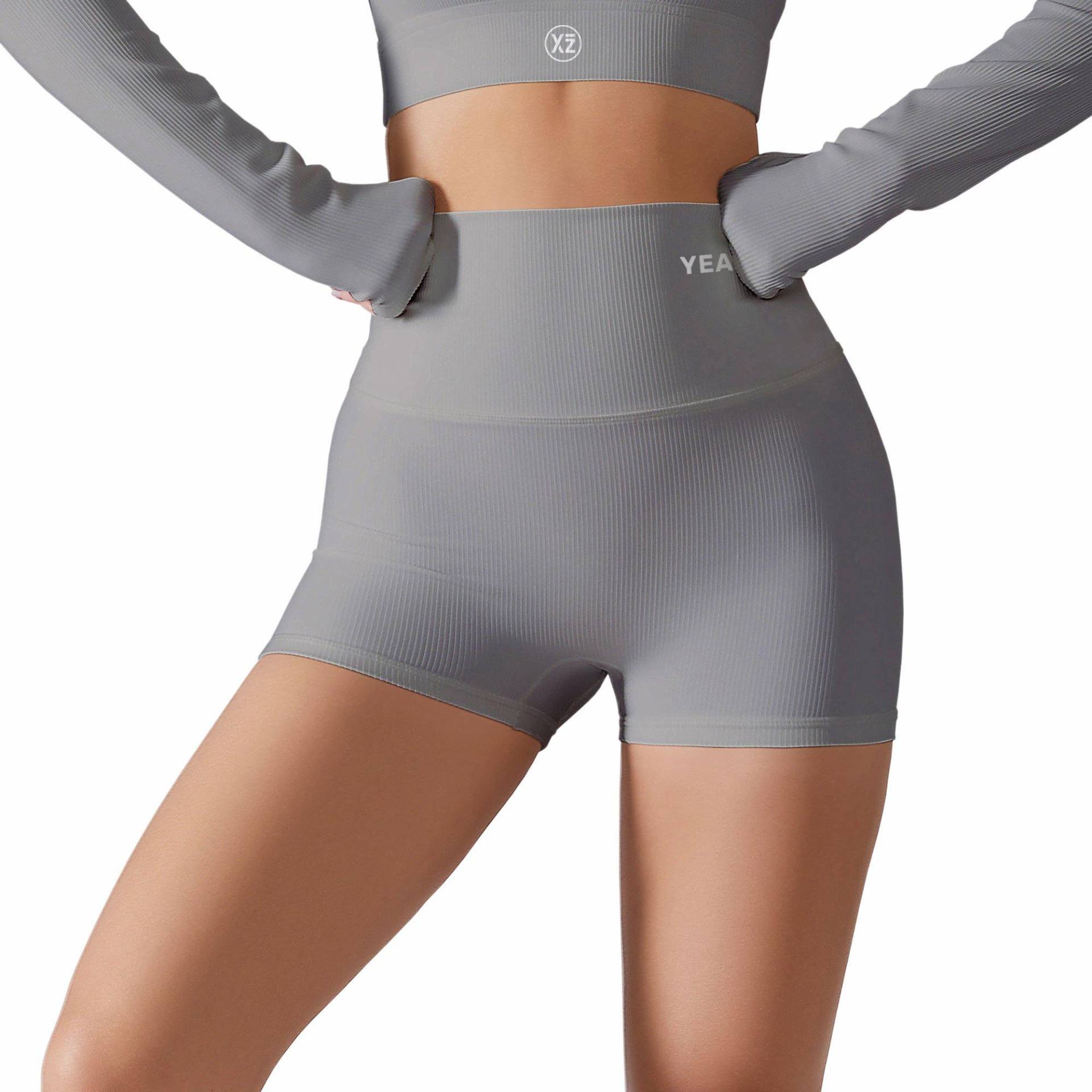 Club Level Shape Shorts - Shadow Grey Damen Grau L von YEAZ
