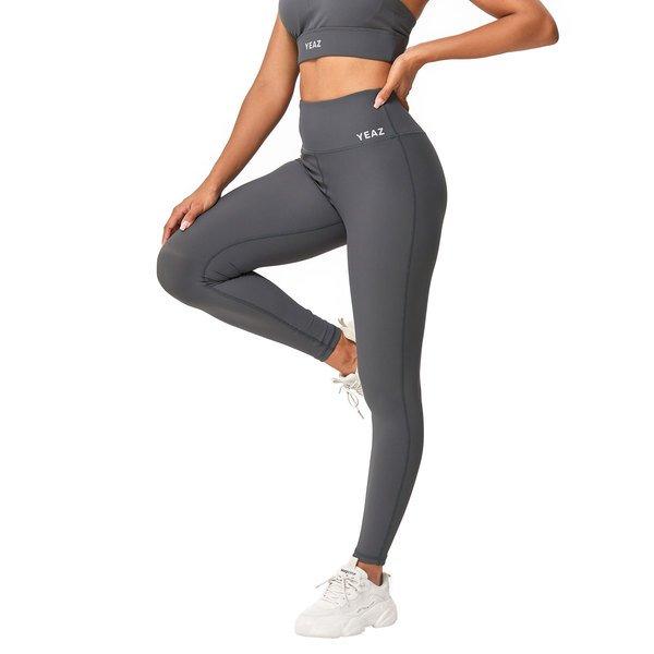 Vibrant Leggings Damen Grau L von YEAZ