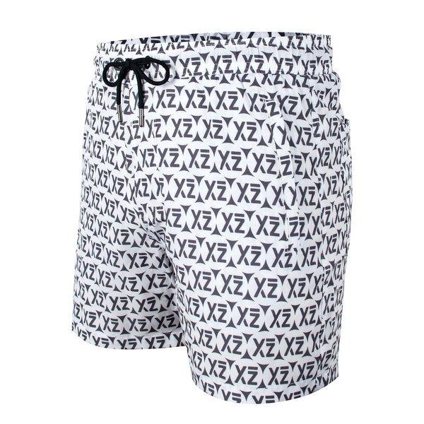 Seashey Badeshorts Herren Weiss Bedruckt M von YEAZ