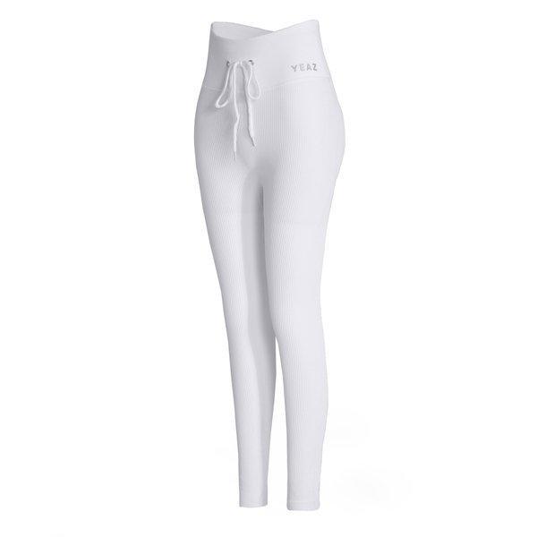 Runway Leggings - Sea Salt Damen Weiss XL von YEAZ