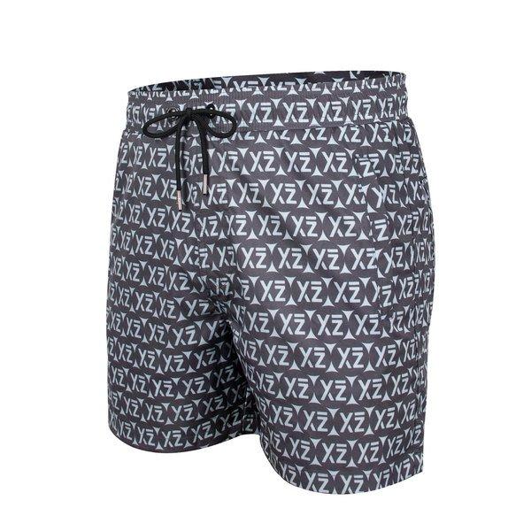 Seashey Badeshorts Herren Blau Bedruckt L von YEAZ