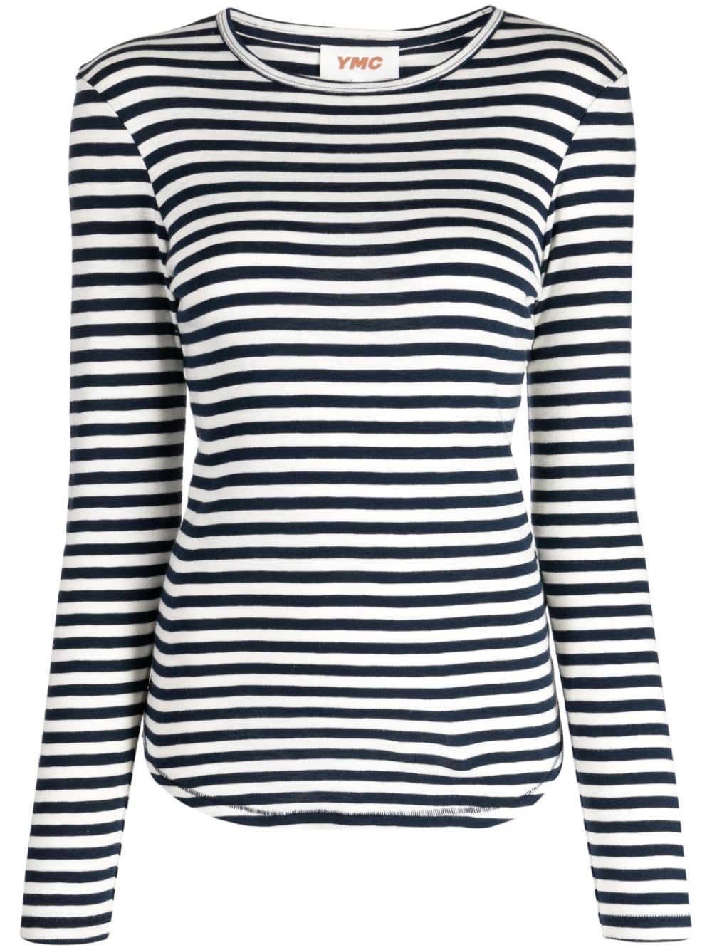 YMC Charlotte long-sleeve striped T-shirt - Blue von YMC