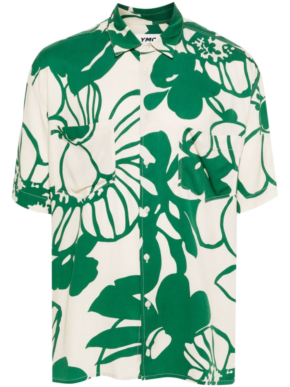 YMC Mitchum floral-print shirt - Neutrals von YMC