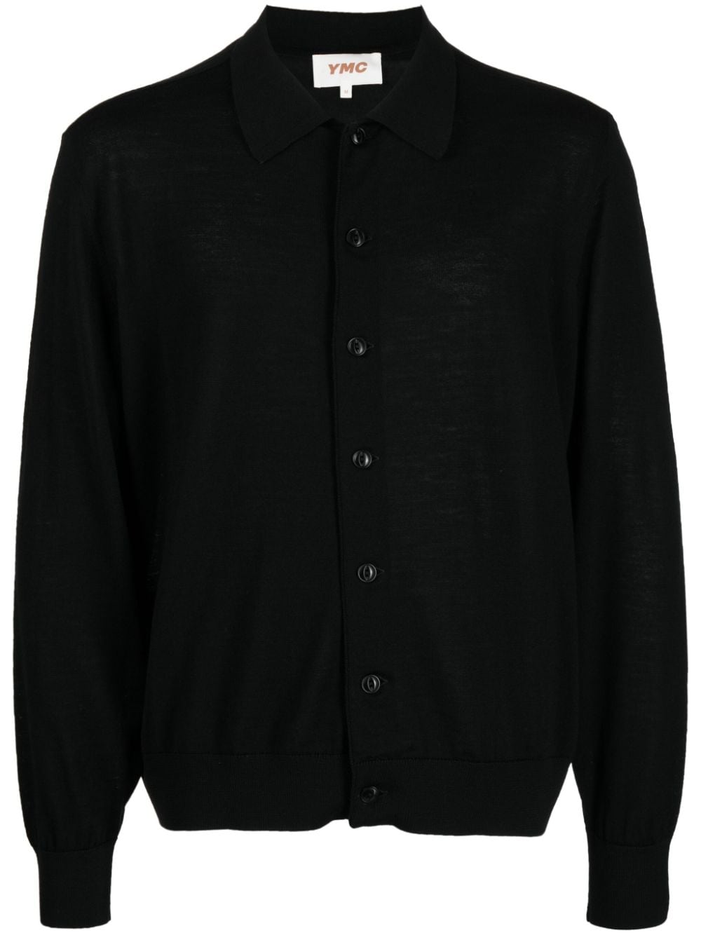 YMC Rat Pack merino-wool cardigan - Black von YMC