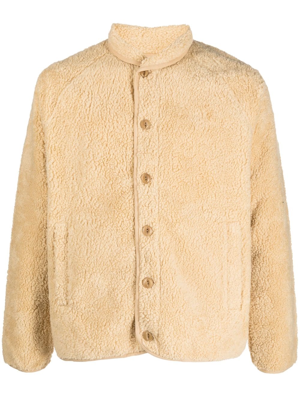 YMC fleece buttoned jacket - Neutrals von YMC