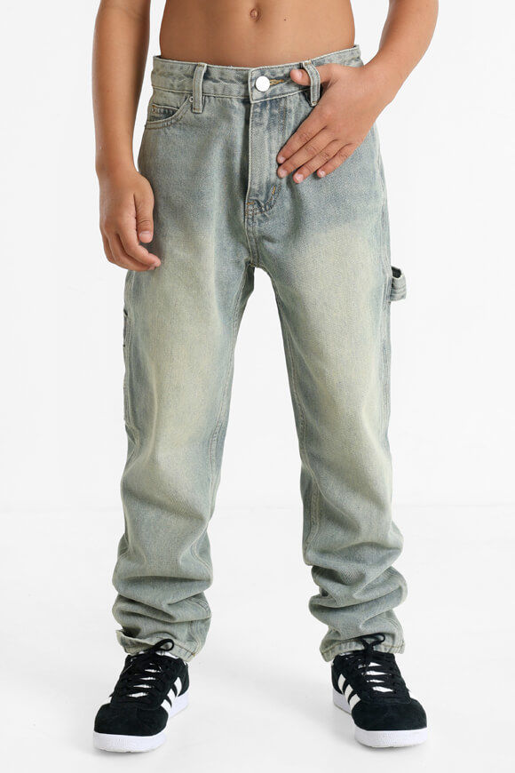 Yangster Baggy Fit Jeans | Gewaschen Blau | Jungen  | 8 von Yangster