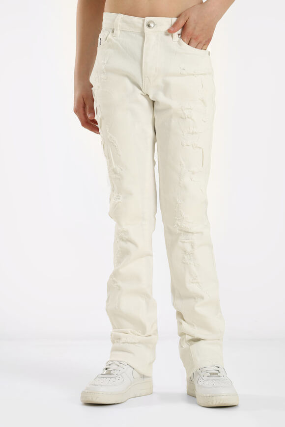 Yangster Stacked Jeans | Offwhite | Jungen  | 11 von Yangster