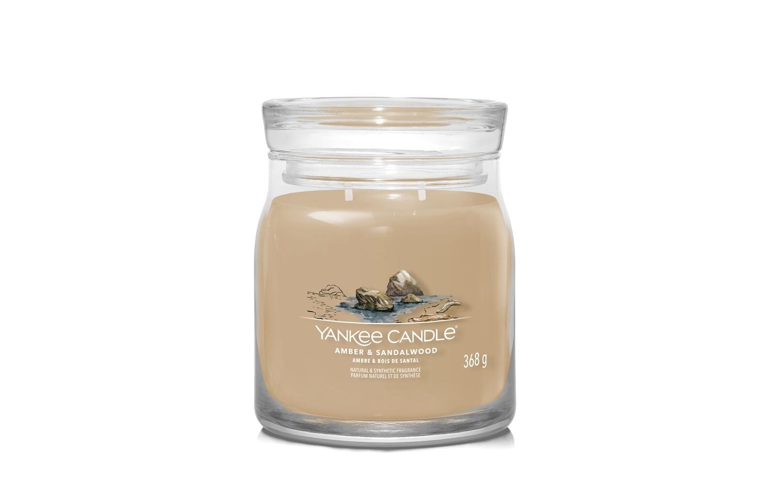 Yankee Candle Duftkerze »Amber & Sandalwood Signature Medium Jar« von Yankee Candle