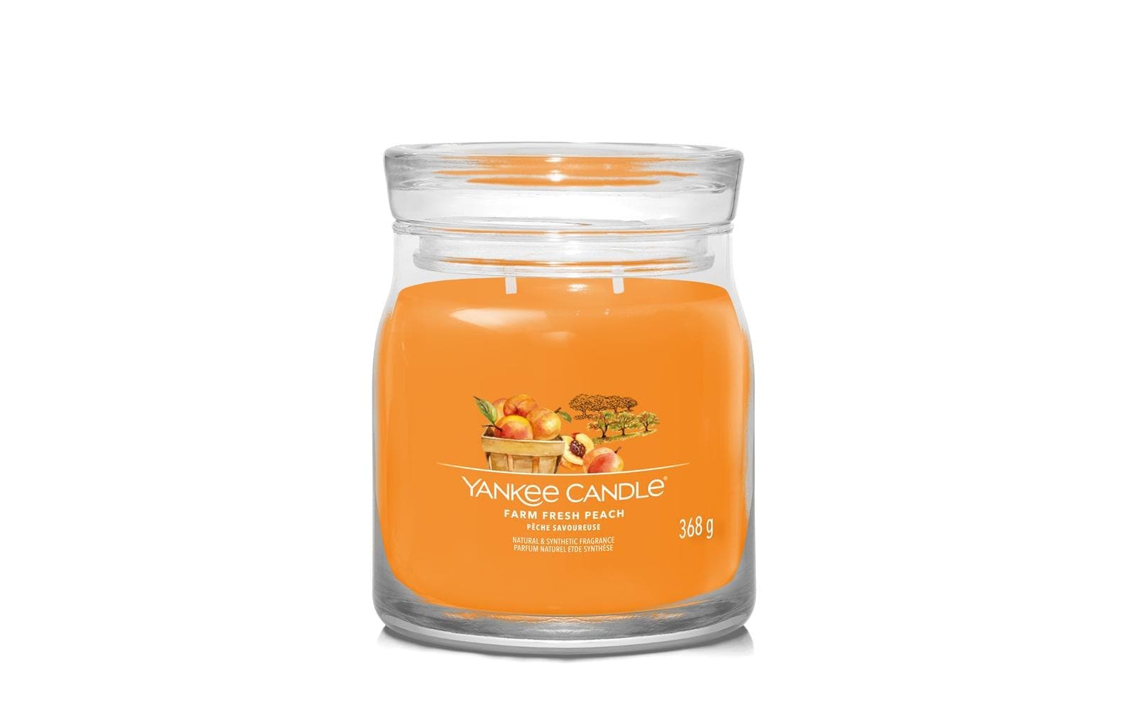 Yankee Candle Duftkerze »Farm Fresh Peach Signature Medium Jar« von Yankee Candle