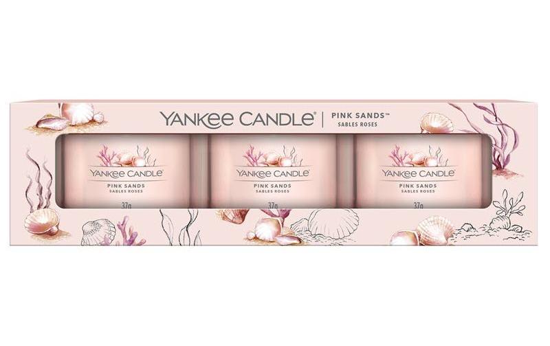 Yankee Candle Duftkerze »Pink Sands 3 Stück« von Yankee Candle