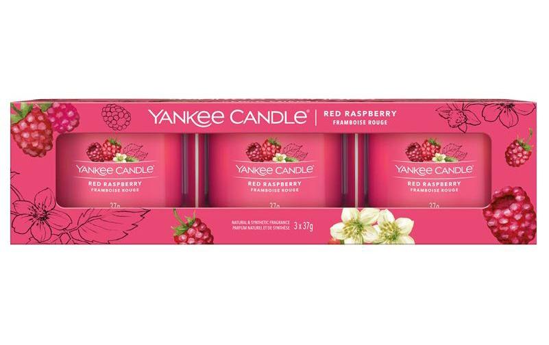 Yankee Candle Duftkerze »Red Raspberry 3 Stück« von Yankee Candle