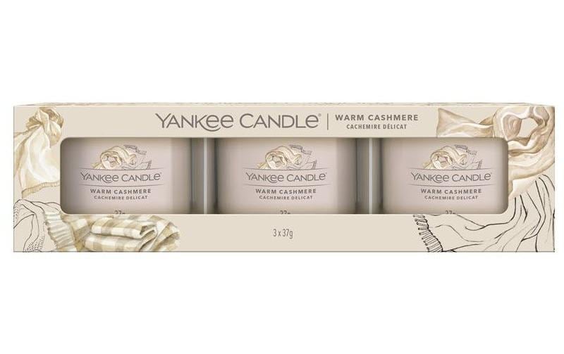Yankee Candle Duftkerze »Warm Cashmere 3 Stück« von Yankee Candle