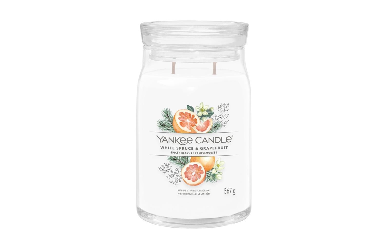 Yankee Candle Duftkerze »White Spruce & Grapefruit Signature Large Jar« von Yankee Candle