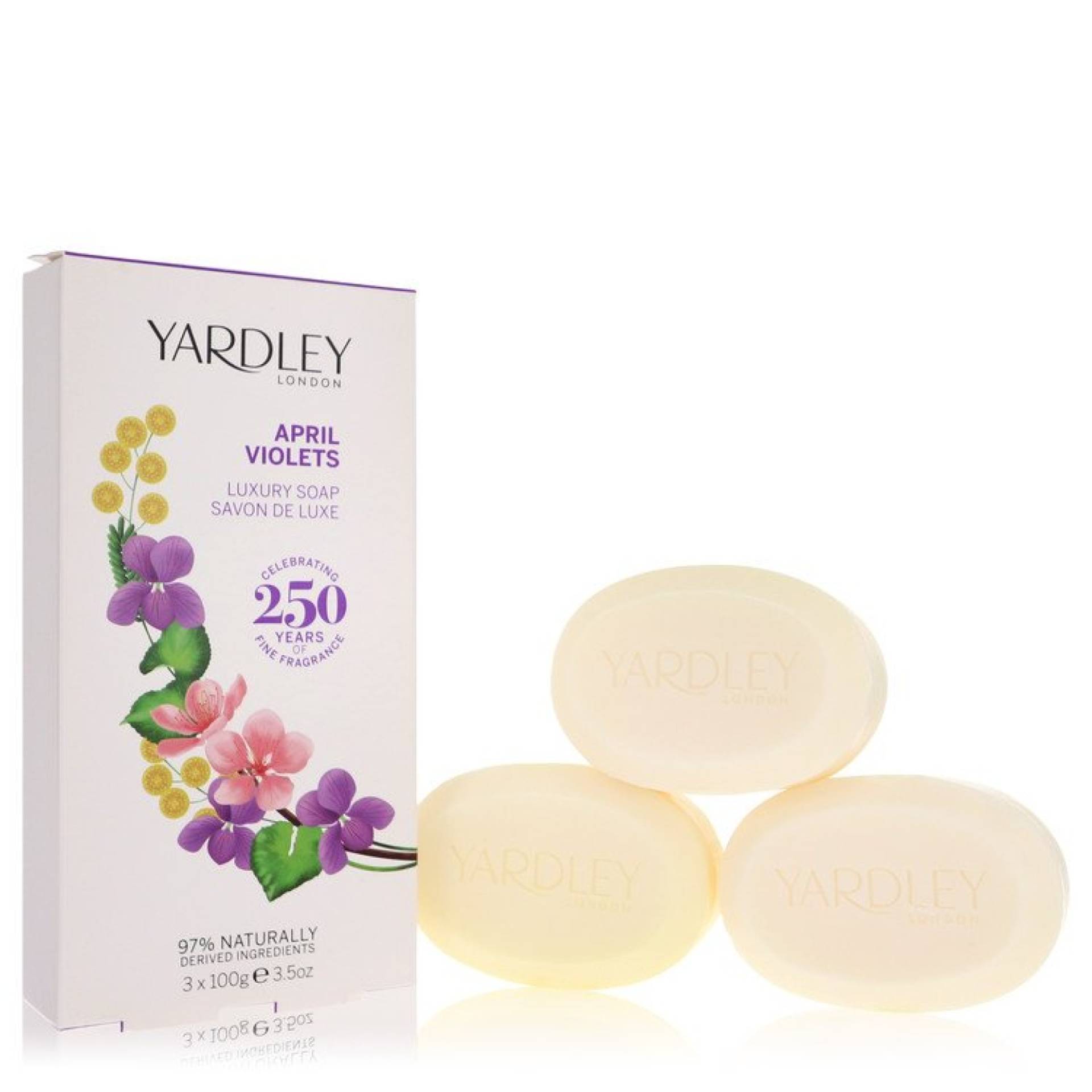 Yardley London April Violets 3 x 103 ml Soap 104 ml von Yardley London