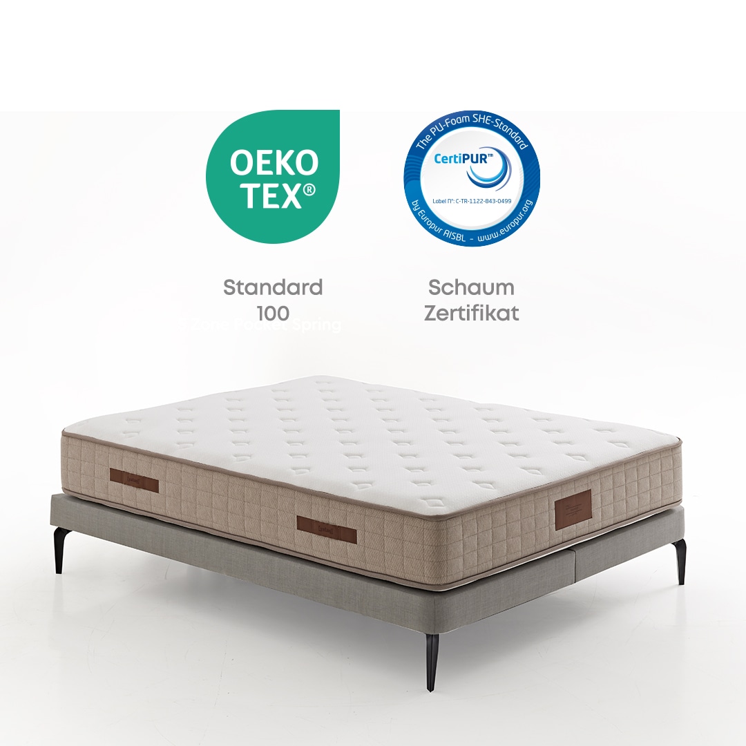 Yatas Bedding Taschenfederkernmatratze »Majestät Premium«, 30 cm hoch, 416 Federn, (1 St.), Matratze in 90x200 cm, 140x200 cm und weiteren Grössen von Yatas Bedding