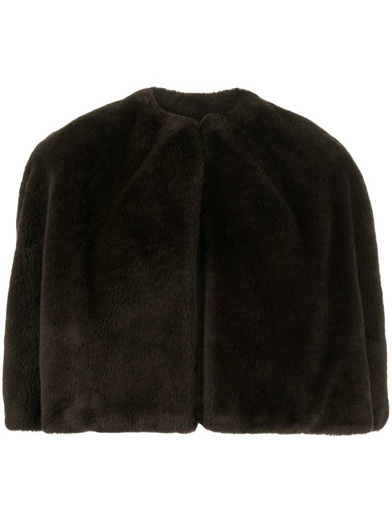 Yohji Yamamoto Pre-Owned 1990s faux fur bolero - Brown von Yohji Yamamoto Pre-Owned