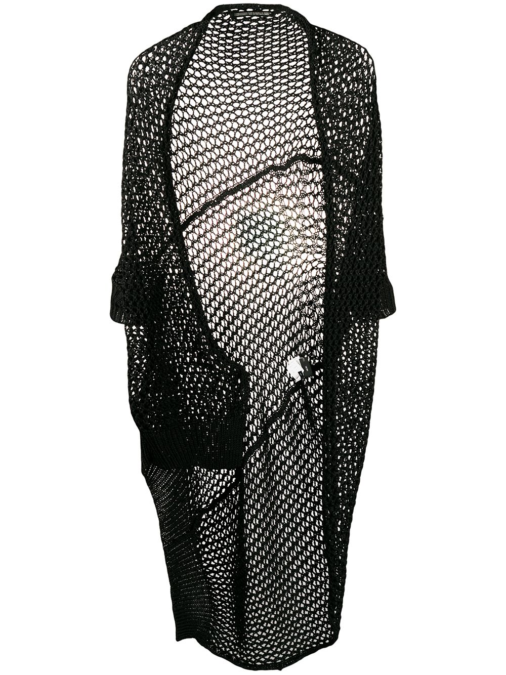 Yohji Yamamoto Pre-Owned 2000s asymmetric knitted cardigan - Black von Yohji Yamamoto Pre-Owned