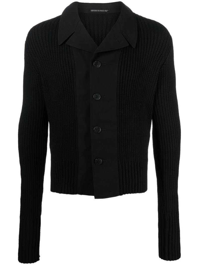 Yohji Yamamoto blazer-style wool cardigan - Black von Yohji Yamamoto