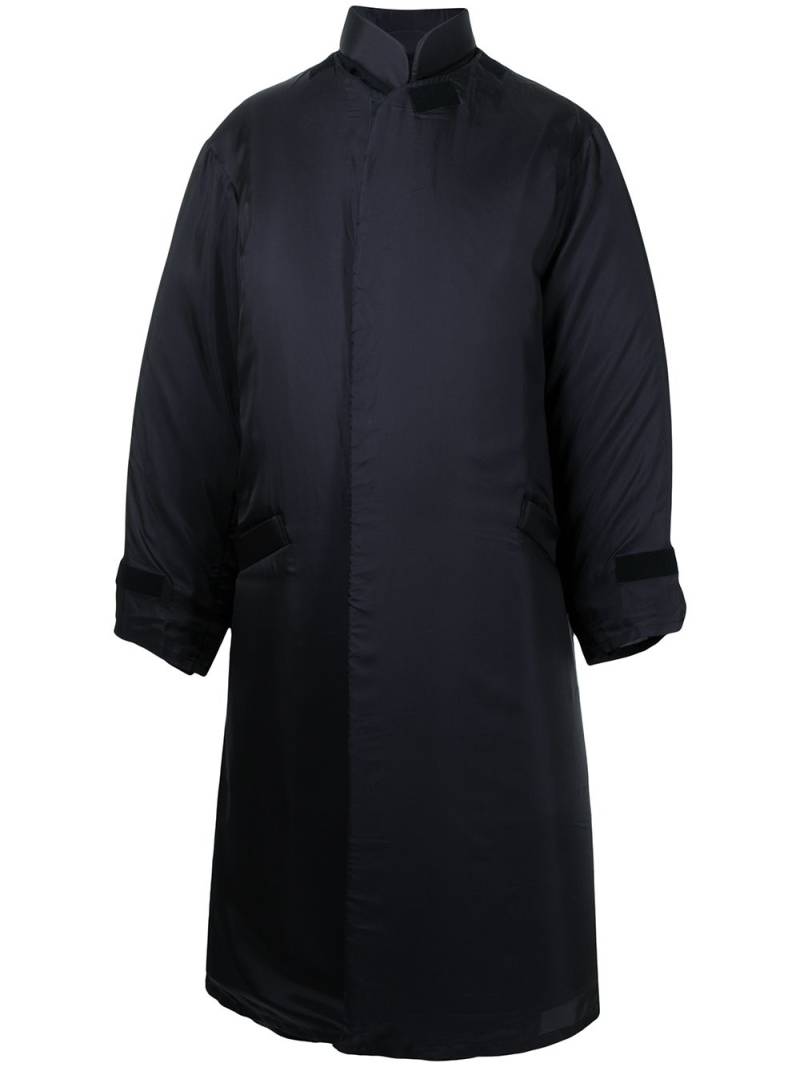 Yohji Yamamoto concealed-front fastening coat - Black von Yohji Yamamoto
