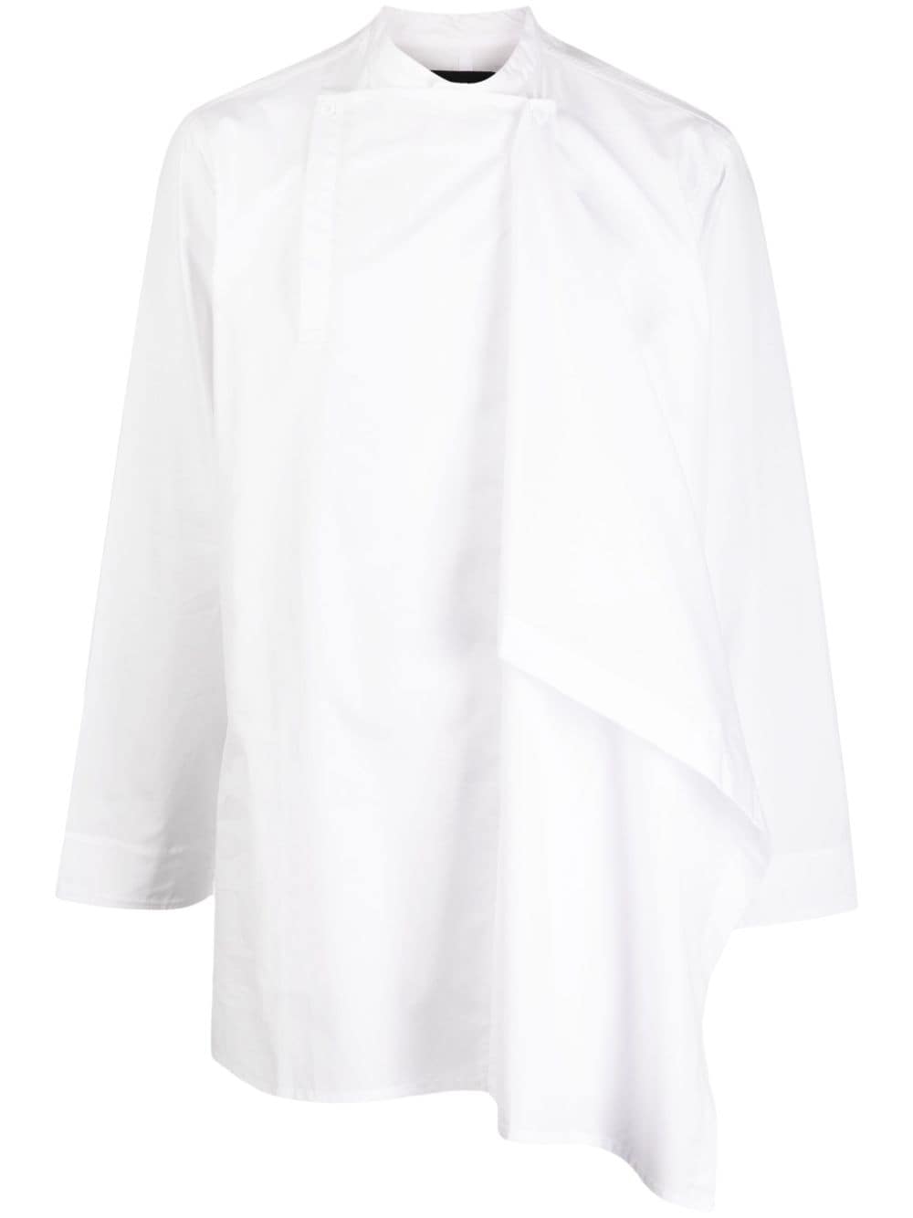 Yohji Yamamoto layered-design cotton T-shirt - White von Yohji Yamamoto